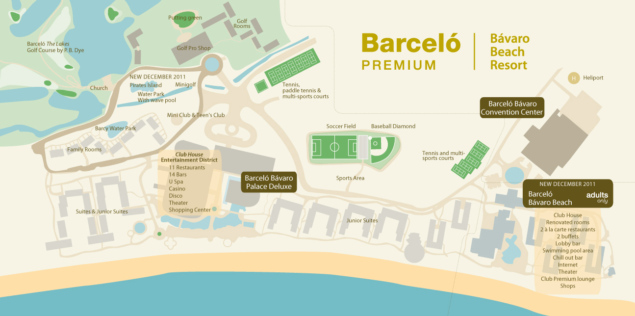 Barcelo Bavaro Palace Map