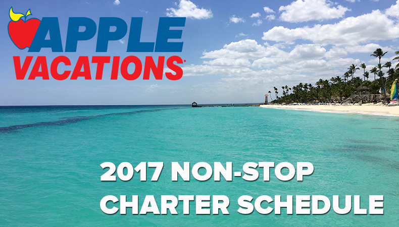 Apple Vacations 2017 Non-Stop Charter Schedule
