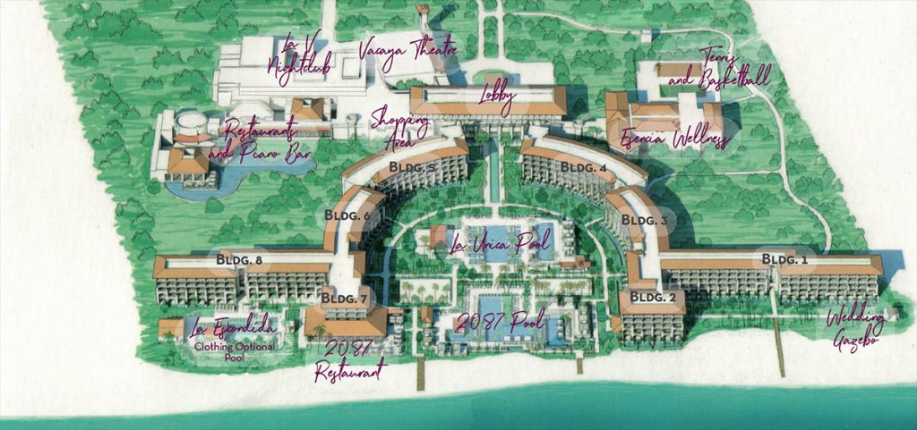 unico riviera maya resort map