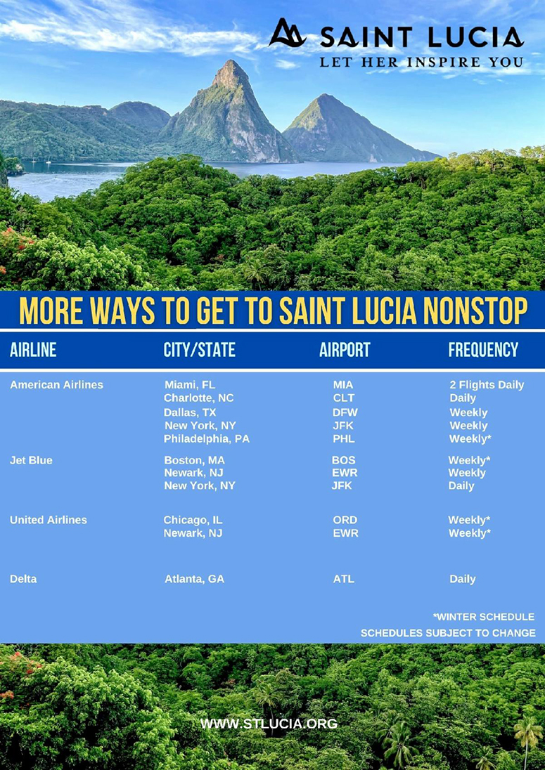 Saint-Lucia-flight-schedule